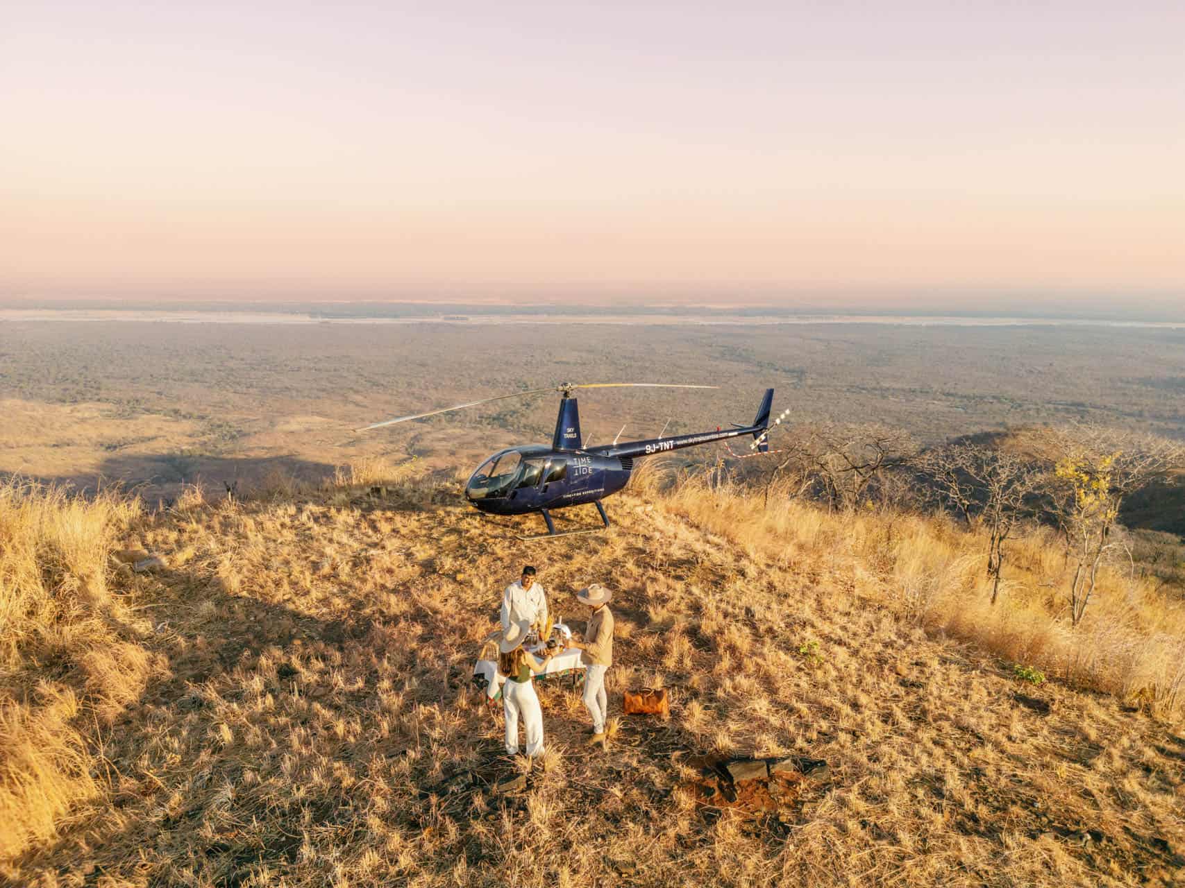 Helicopter sunset excursion