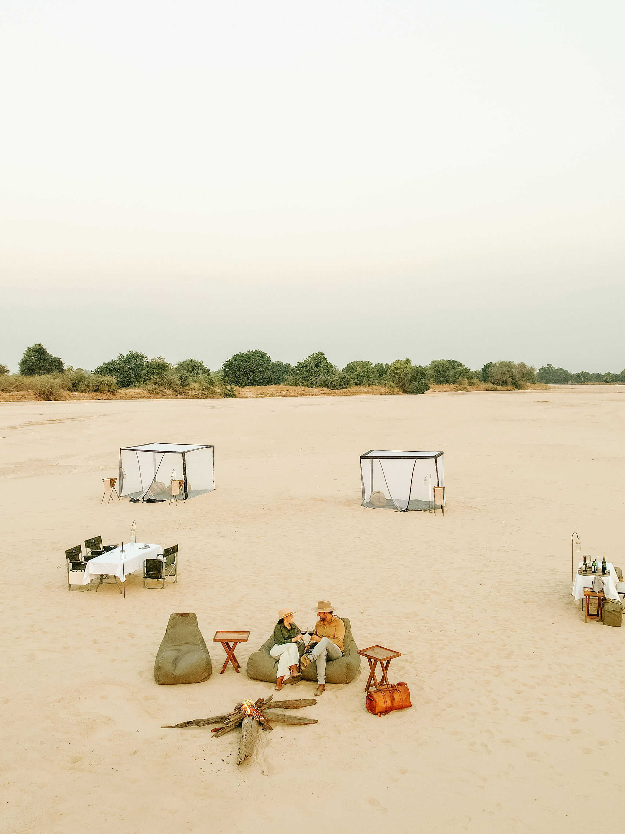 Sleepout under the stars on safari with Time + Tide in Zambia